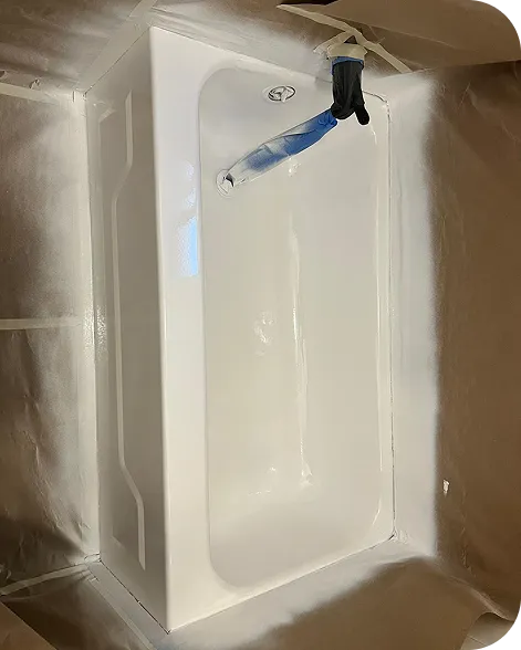 Ceramic tile refinishing with premium coating