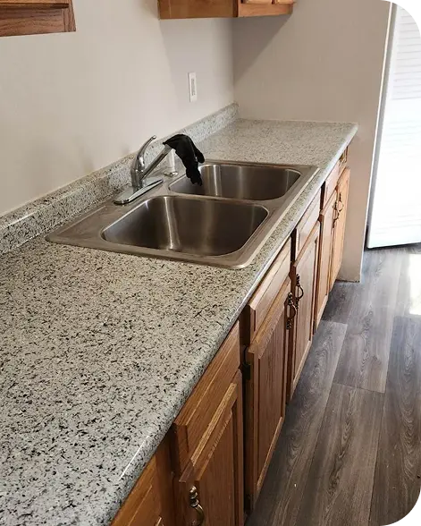 The paint of countertop