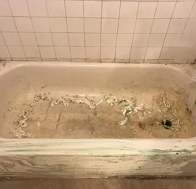 Professional bathtub resurfacing improving durability and shine