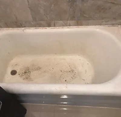 a small bathtub